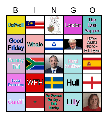 RM & Newcastle Easter Social Bingo Card