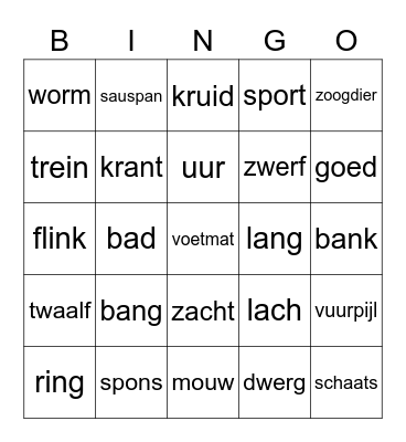 bingo na kern 8 Bingo Card