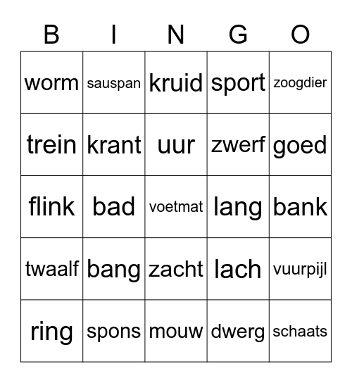bingo na kern 8 Bingo Card