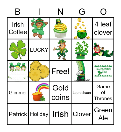 TEC - St. Patrick's Day Bingo Card