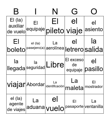 LOTTO! Bingo Card