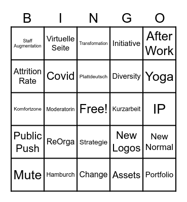 Kick Off Bingo Card
