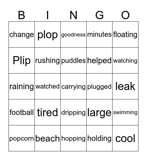 Denzel's Holiday (2) Bingo Card