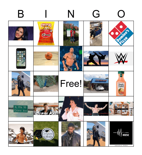 Diegos Bingo Card