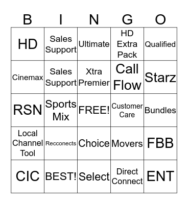 Betty's Bingo Card