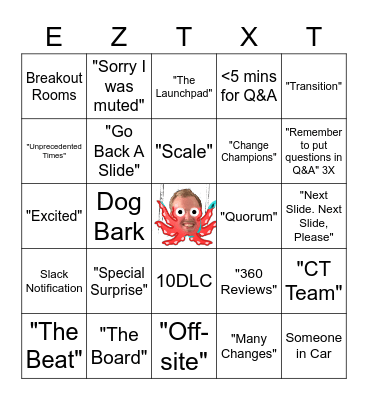 All Hands Bingo Card