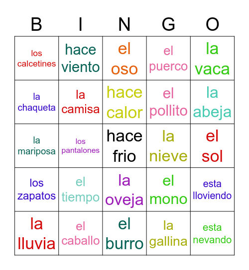 BINGO #3 Bingo Card