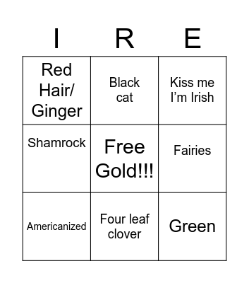 Saint Paddy's Day!!! Bingo Card