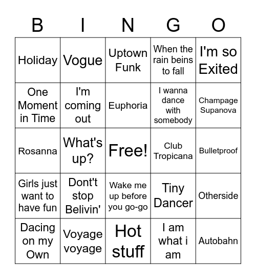 TeamBingo Card