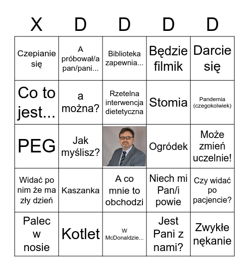 Wykład to czysta przyjemność Bingo Card