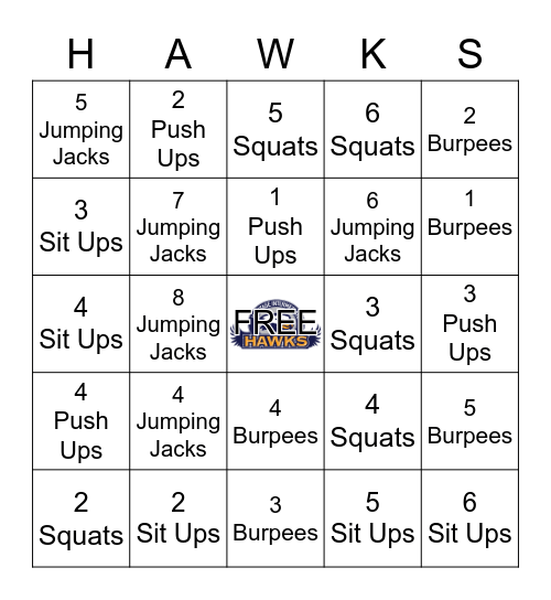 Hawk Bingo Card