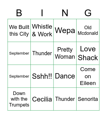 Irish Bingo Card