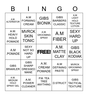 Spring Bingo GA105 Bingo Card