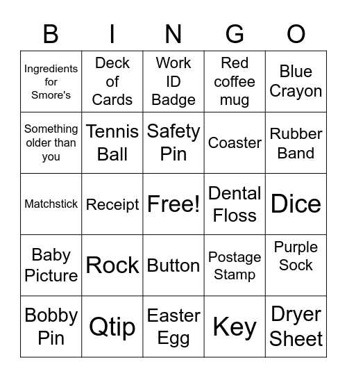 Shonda Bingo Card