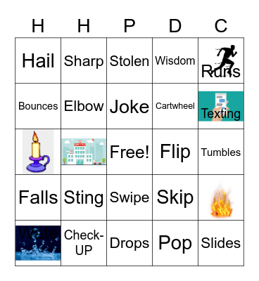 JA Risk Bingo Card