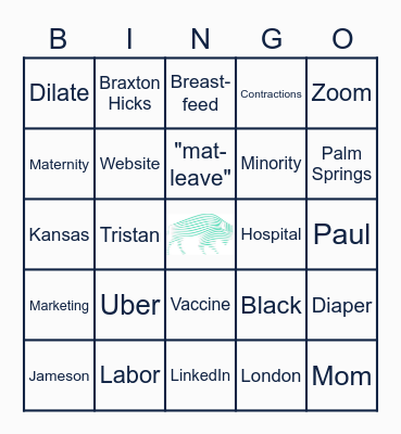 BG Baby Shower Bingo Card