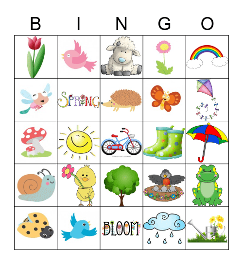 Spring Bingo Card