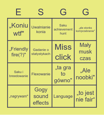 Ao bingo Card