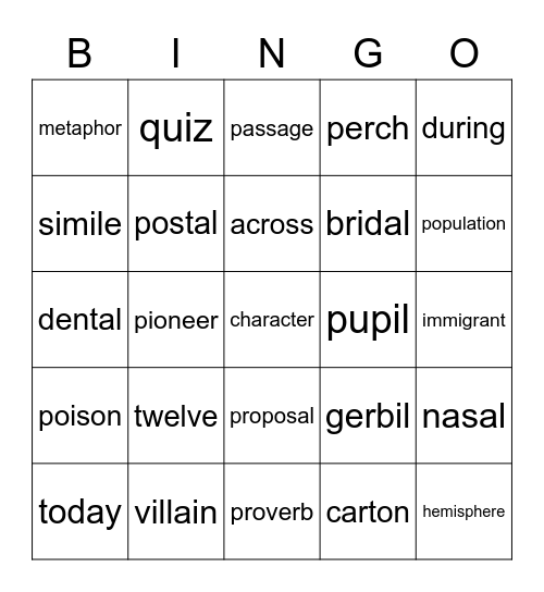 DeeDee - wk4 Bingo Card