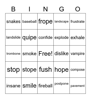 Wilson Step 4.1-4.2 Review Bingo Card