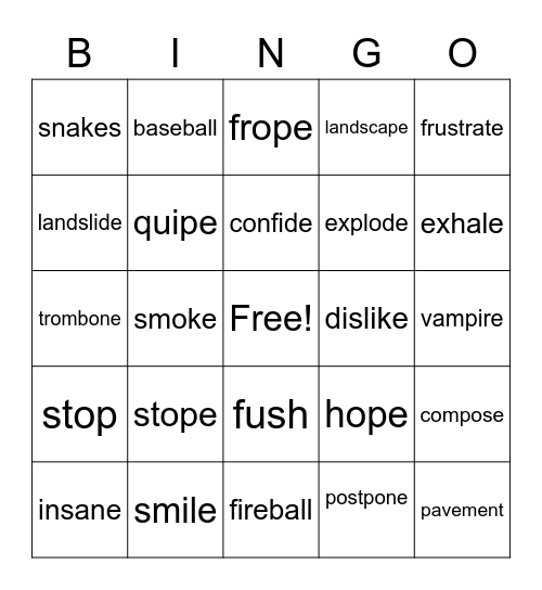 Wilson Step 4.1-4.2 Review Bingo Card