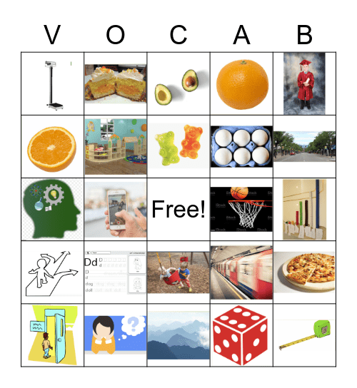 Week 18-22 Bingo Card Bingo Card