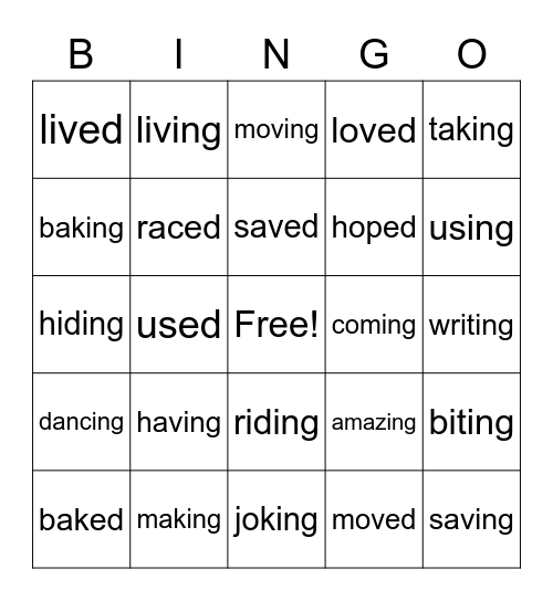 ing-and-ed-suffixes-bingo-card