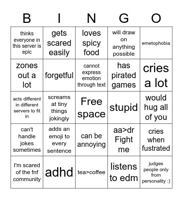 pengi bingo lol Bingo Card