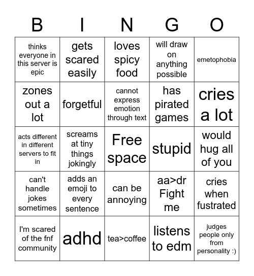 pengi bingo lol Bingo Card