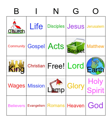 March 21, 2021 Bingo Card