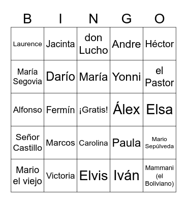 Esp. 3 - Los 33 y Internado Bingo Card
