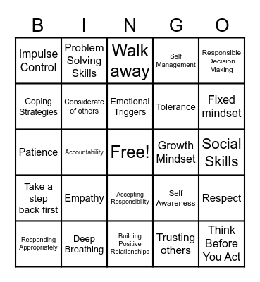 Review Bingo Card