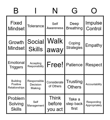 Review Bingo Card