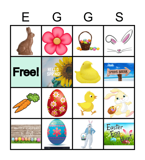 Spring Bingo Card