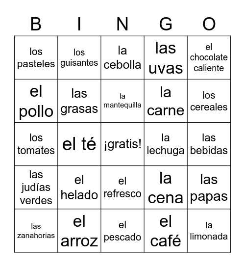 Capítulo 3b: Para mantener la salud Bingo Card