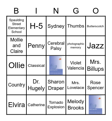 Out of My Mind Bingo Card