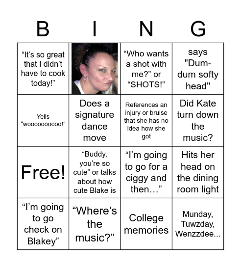 Shanny B-ingo Bingo Card