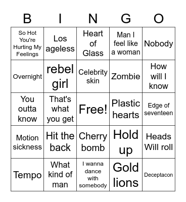 BADASS LADIES Bingo Card