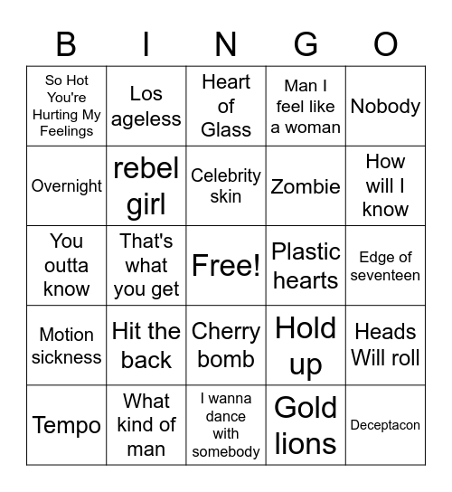 BADASS LADIES Bingo Card