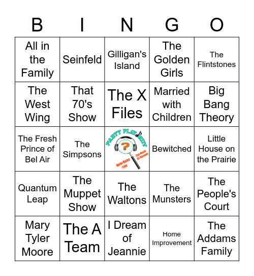 TV Shows Bingo Card