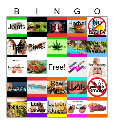 Weedology Bingo Card