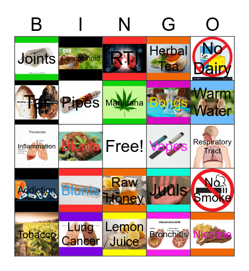 Weedology Bingo Card