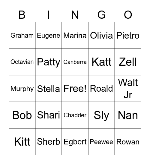 Krysta911's Animal Crossing Bingo Card