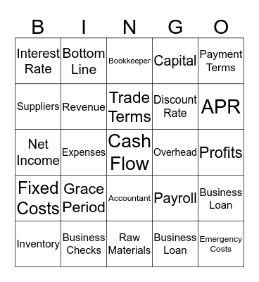 ValGen Bingo Card