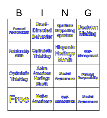 Advisory Year in Review Bingo! Bingo Card