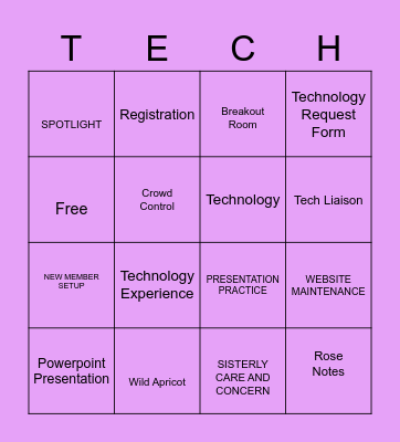 Tech Talk: Sip & Chat Bingo Card