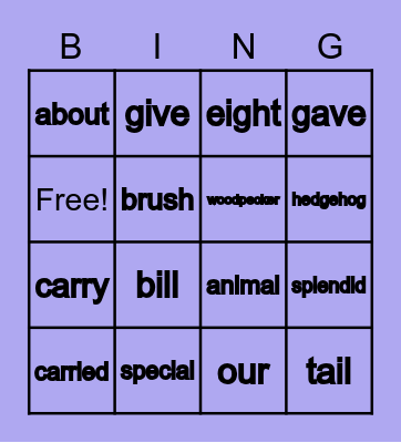 Wonders BINGO! Bingo Card
