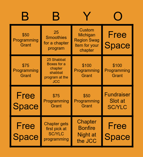 Membership Bingo Board Bingo Card