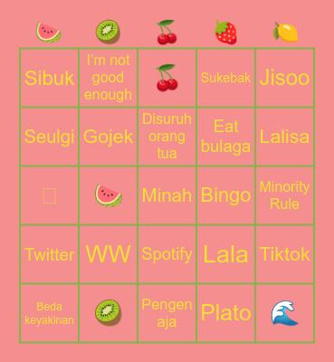Lala Bingo Card