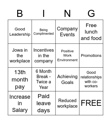Bing(o) - Motivation Edition Bingo Card
